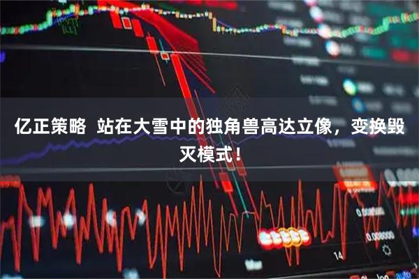 亿正策略  站在大雪中的独角兽高达立像，变换毁灭模式！